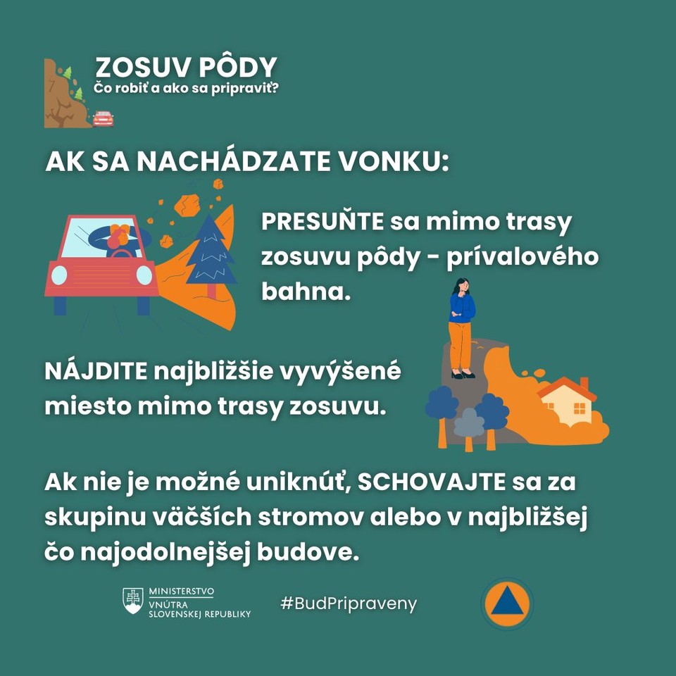 ​Odporúčanie pri zosuve pôdy