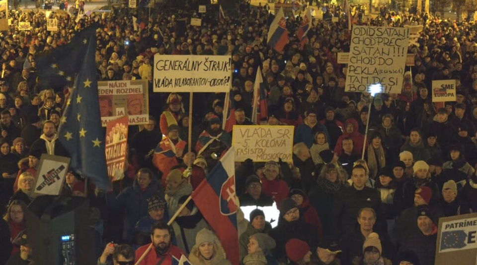 Protest v Banskej Bystrici