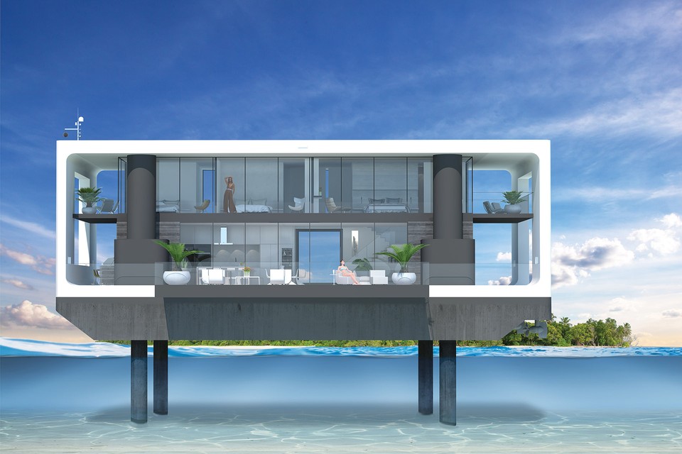 Mobilná vila na vode
