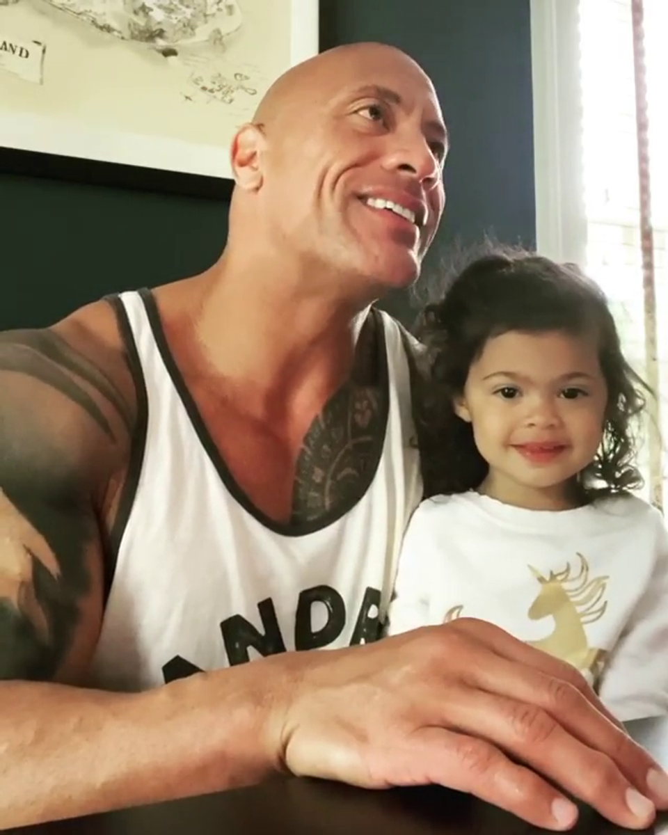 Dwayne "The Rock" Johnson a dcérka Tiana Gia