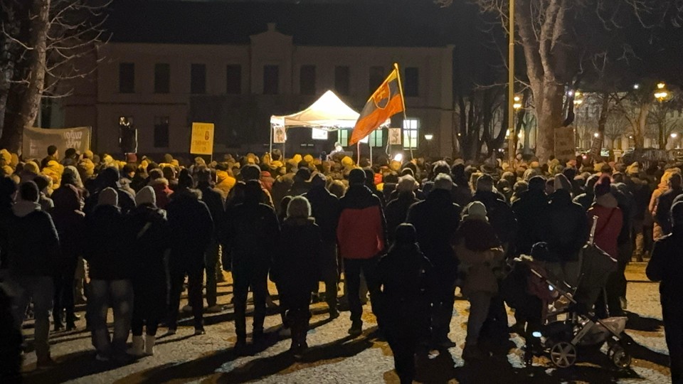 Protest v Spišskej Novej Vsi