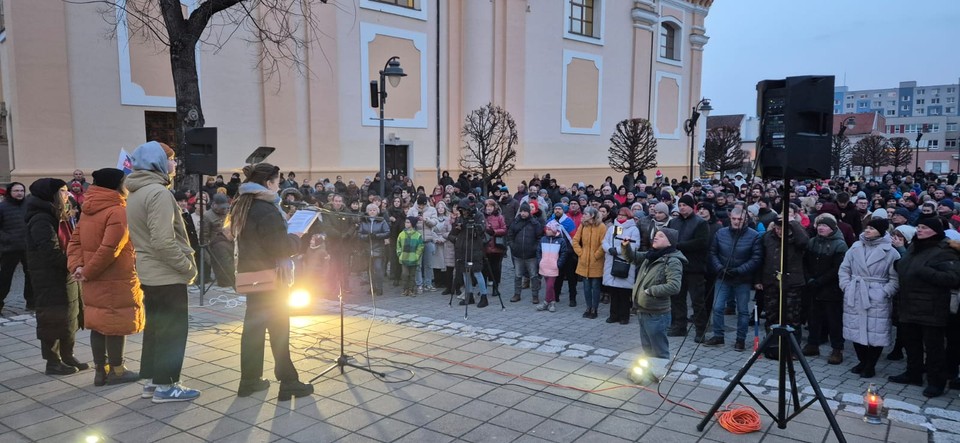 Protest v Topoľčanoch