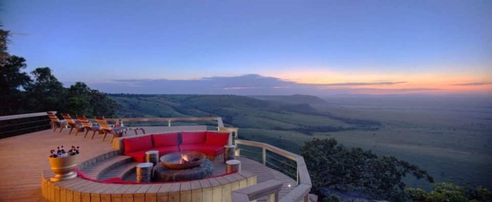 Angama Mara Hotel, Keňa, Afrika