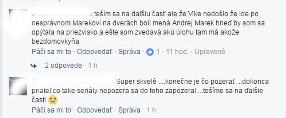 Pravá tvár - FB reakcie