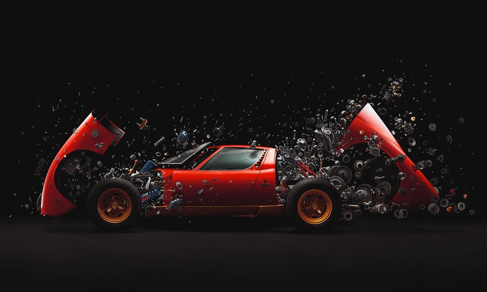 Lamborghini Miura v projekte Disintegrating 