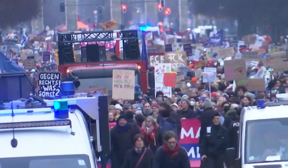 nemecko nepokoje protesty proti afd 2