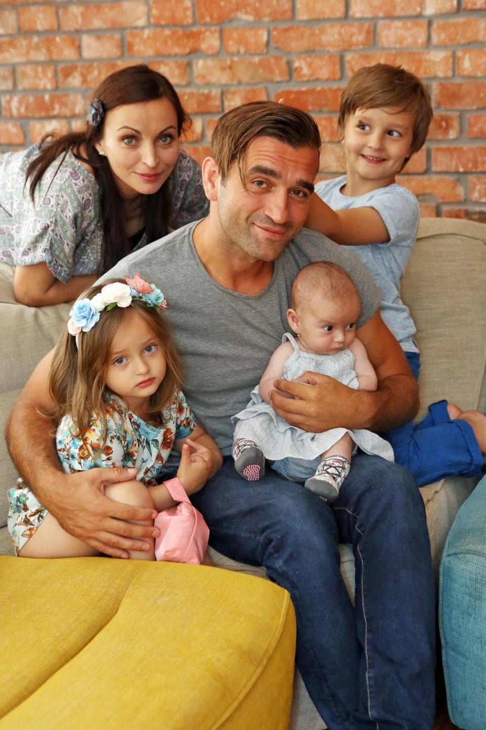 Milan Ondrík s rodinou
