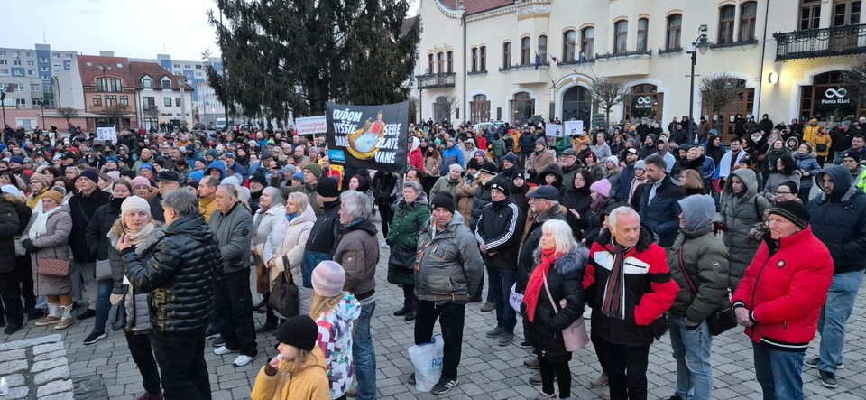 Protest v Topoľčanoch