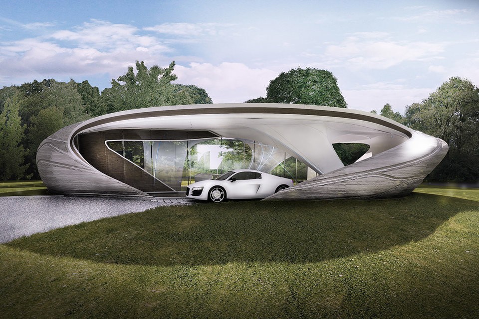 Futuristický dom ako zo sci-fi