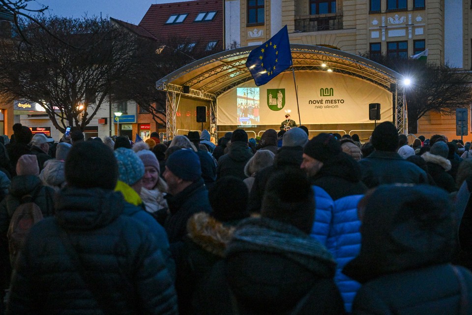 Protest v Novom Meste nad Váhom