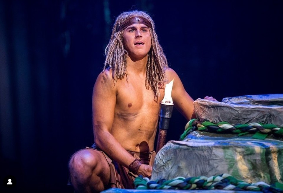 David Gránský v predstavení Tarzan