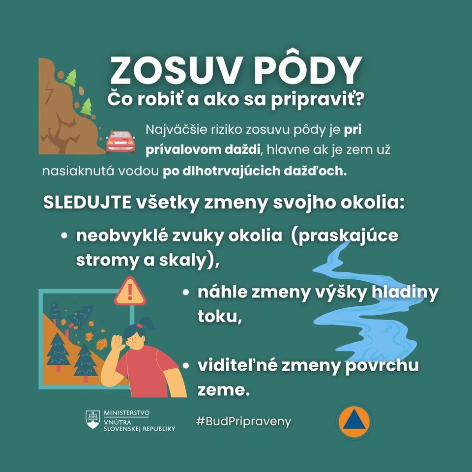 ​Odporúčanie pri zosuve pôdy