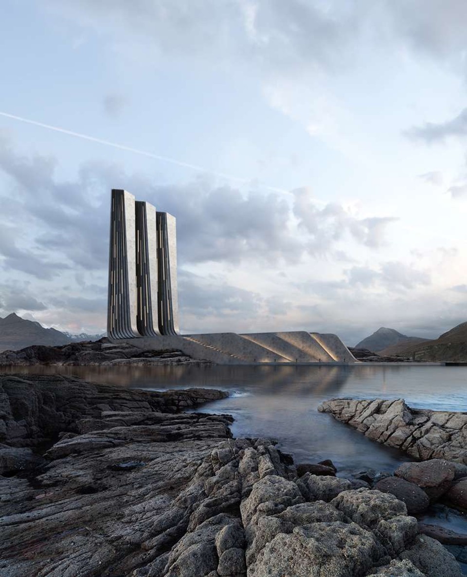 Vizualizácie futuristických monumentov ruského architekta 