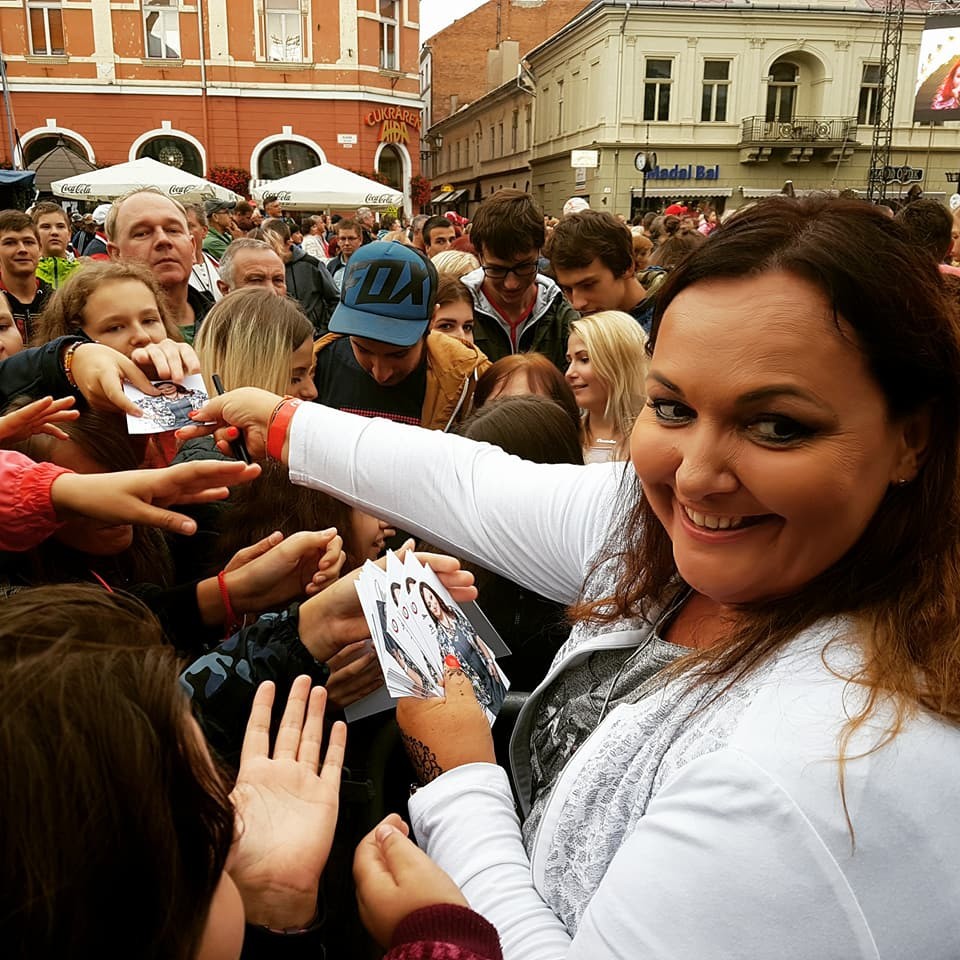 Schudnutá Renáta Názlerová na JOJke v meste v Košiciach