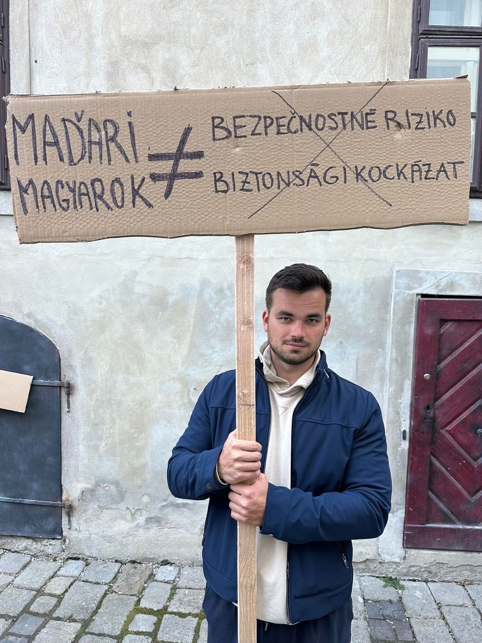 Slovenská aliancia maďarskej mládeže na proteste