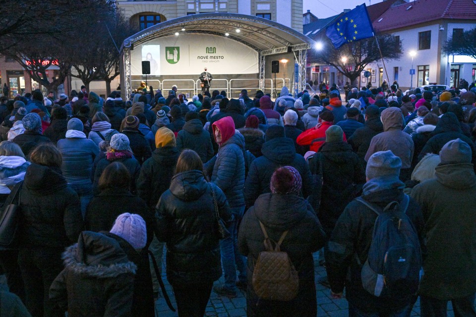 Protest v Novom Meste nad Váhom