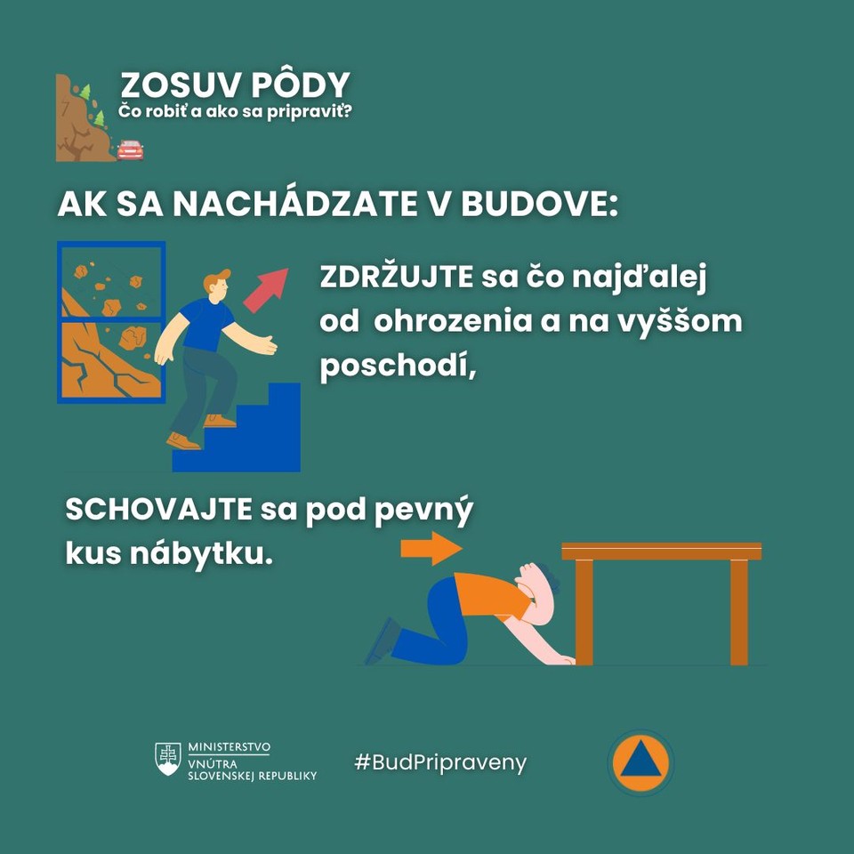 ​Odporúčanie pri zosuve pôdy