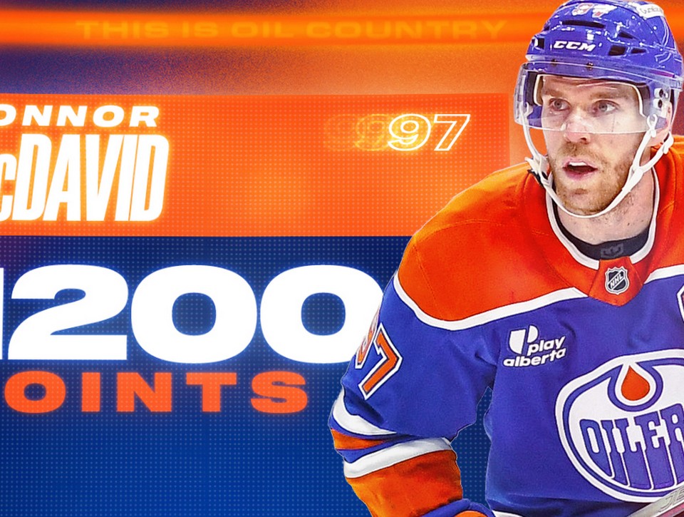MCDAVID pokoril métu 1200 bodov