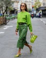 Nákupné maniačky - zelená farba v outfitoch
