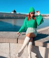 Nákupné maniačky - zelená farba v outfitoch