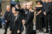 Čierne vdovy - nakrúcanie pohrebu