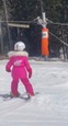 Nela Pocisková na lyžovačke s rodinou