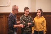 Nový život - Max Bolf, Laura Petersen a režisér Ján Novák
