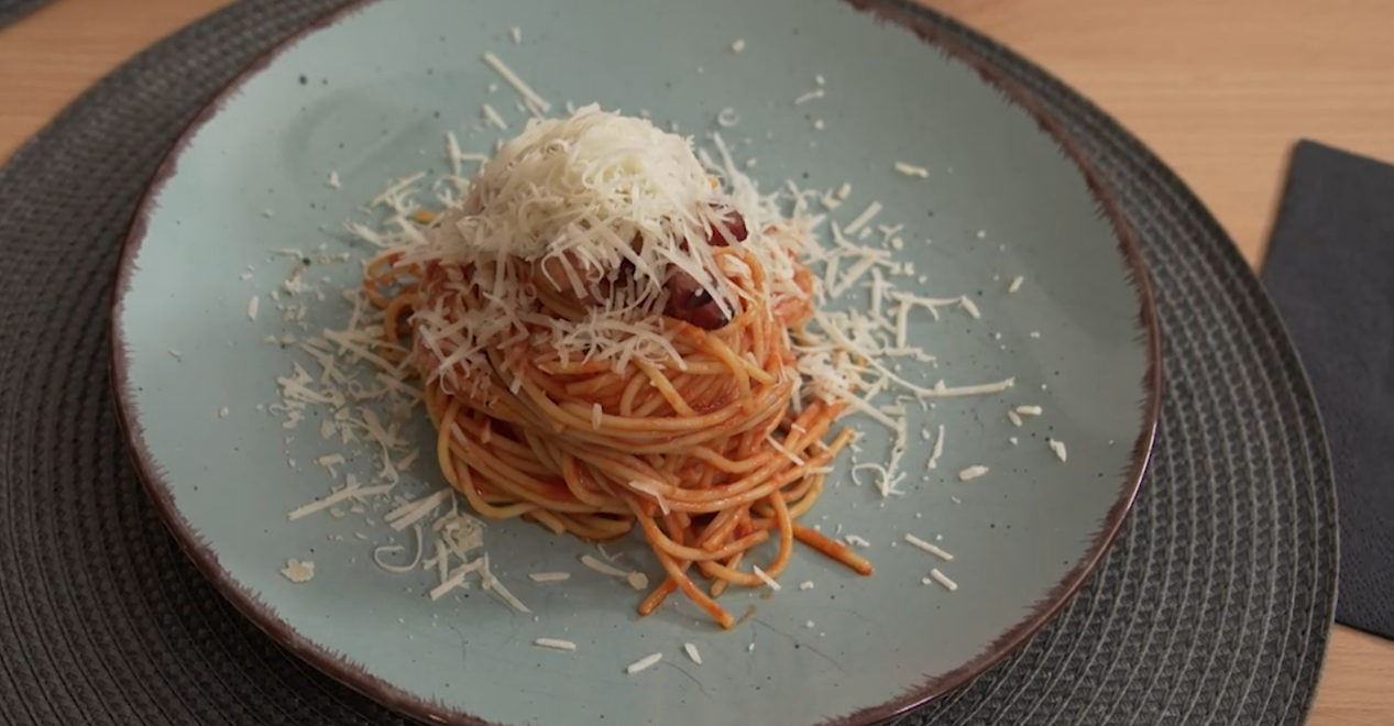 Hlavné jedlo: Špagety americana