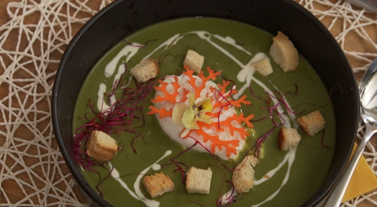 Polievka: Nájdi ma v zelenom