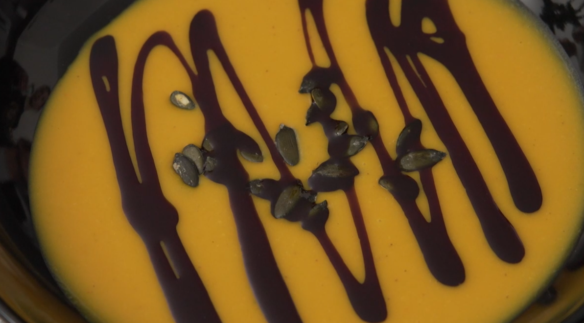 Polievka: Oranžové noty na buben