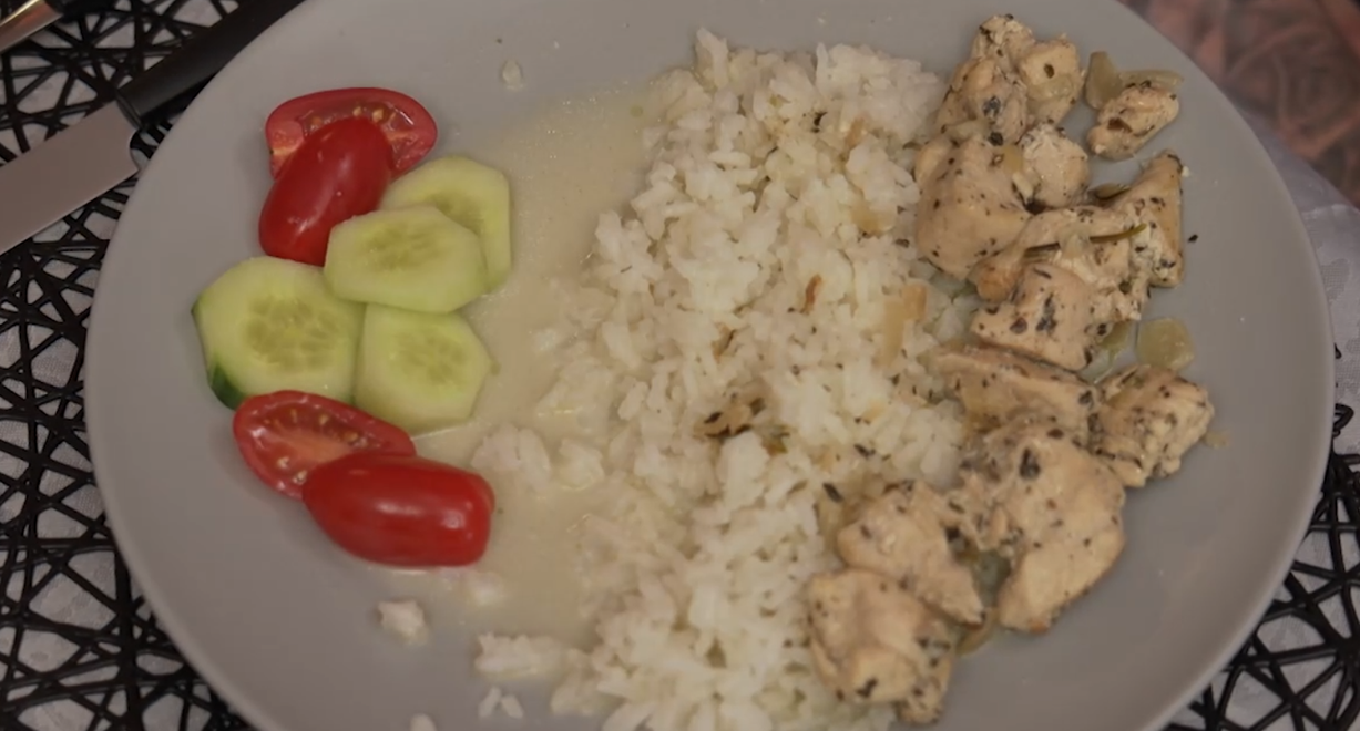 Hlavné jedlo: Cecičky ze slepičky