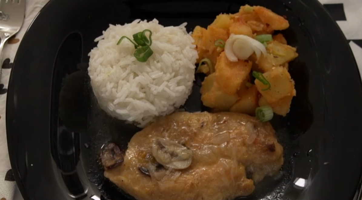 Hlavné jedlo: Kuracie na hríboch