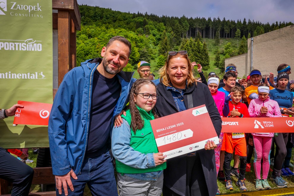 Bežci v Štiavnických vrchoch pomohli Martinke sumou 1480 €.