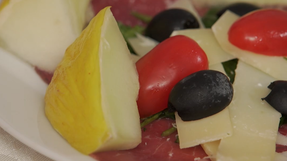 Predjedlo: Spojenie žltej s ružovým