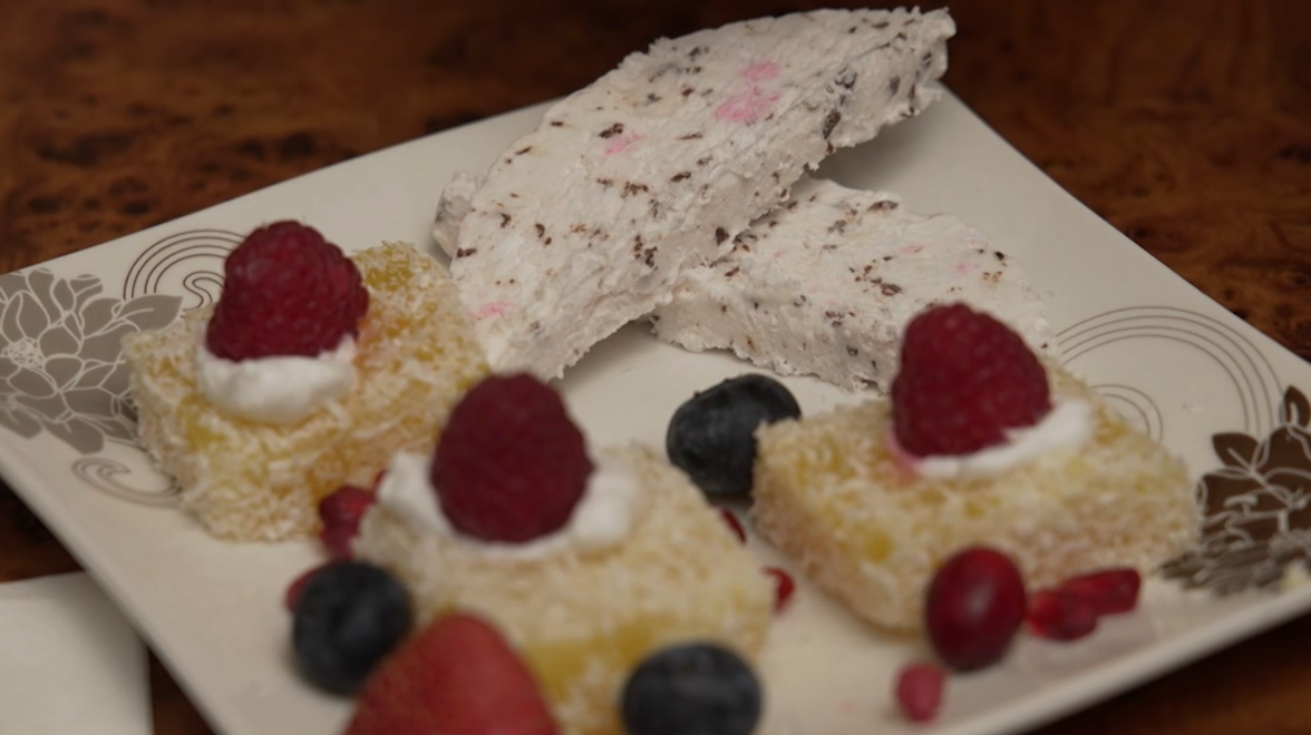 Dezert: Džús v kocke