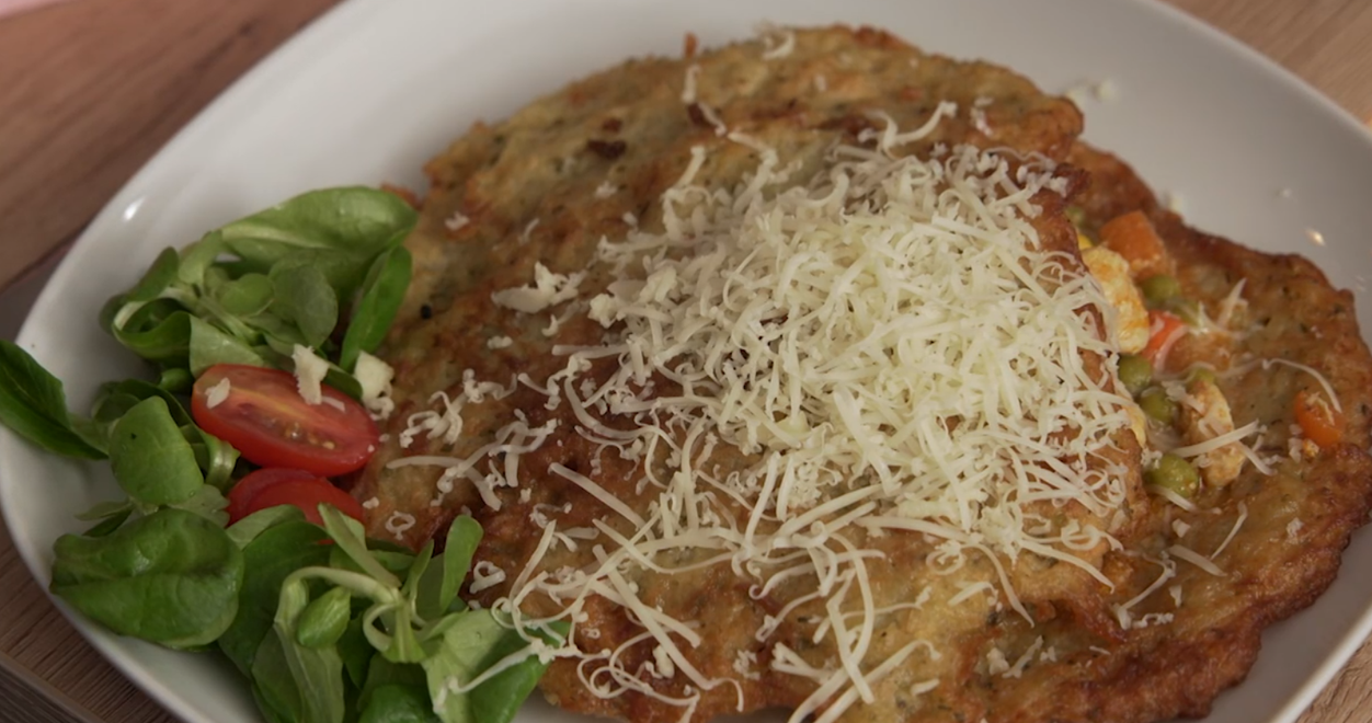 Hlavné jedlo:  Zemiaková  prikrývka