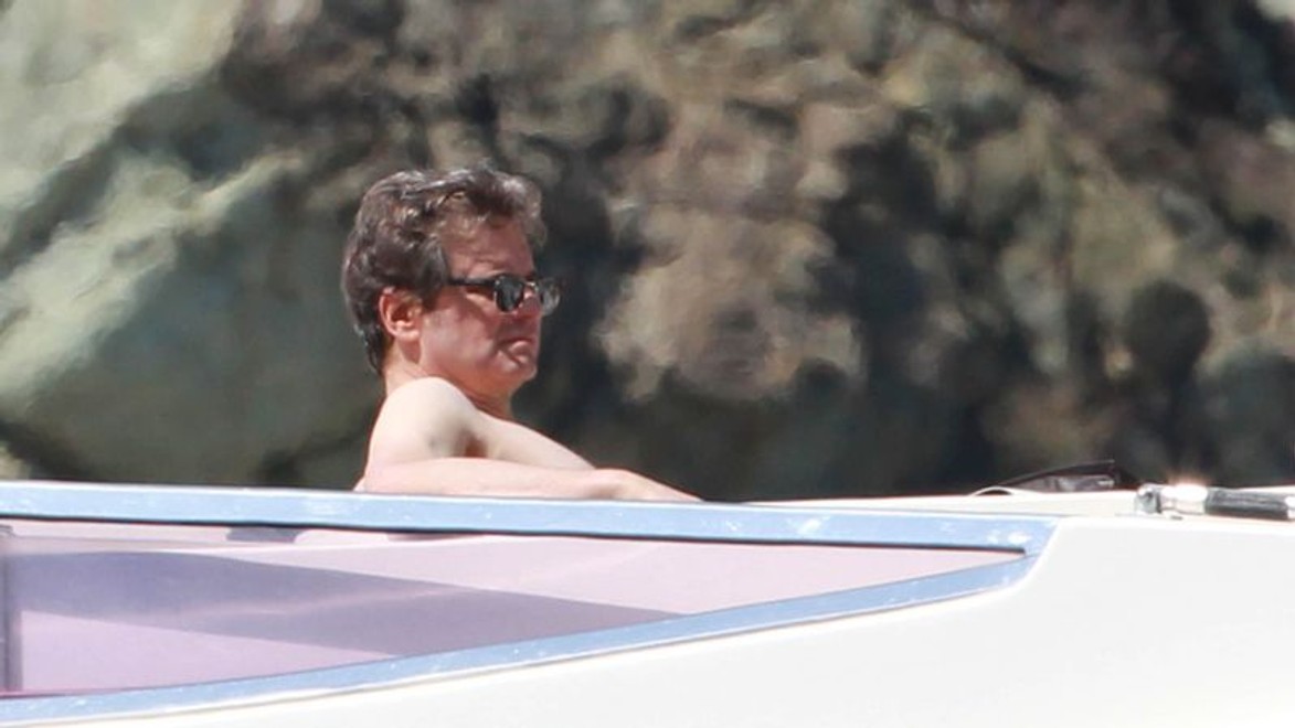 Colin Firth dovolenkoval v Toskánsku