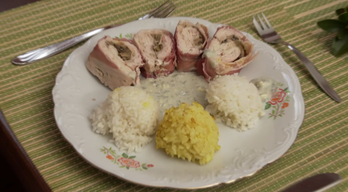 Hlavné jedlo: Mäsové slimáky