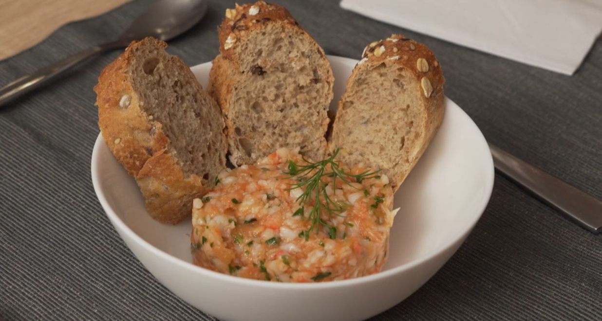 Predjedlo: Tartar de gambas