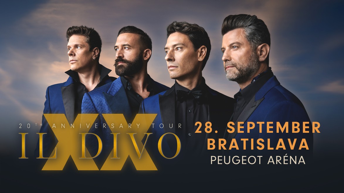 IL DIVO oslavujú 20. výročie svetovým turné: Bratislava sa stane dejiskom ich nezabudnuteľného koncertu!