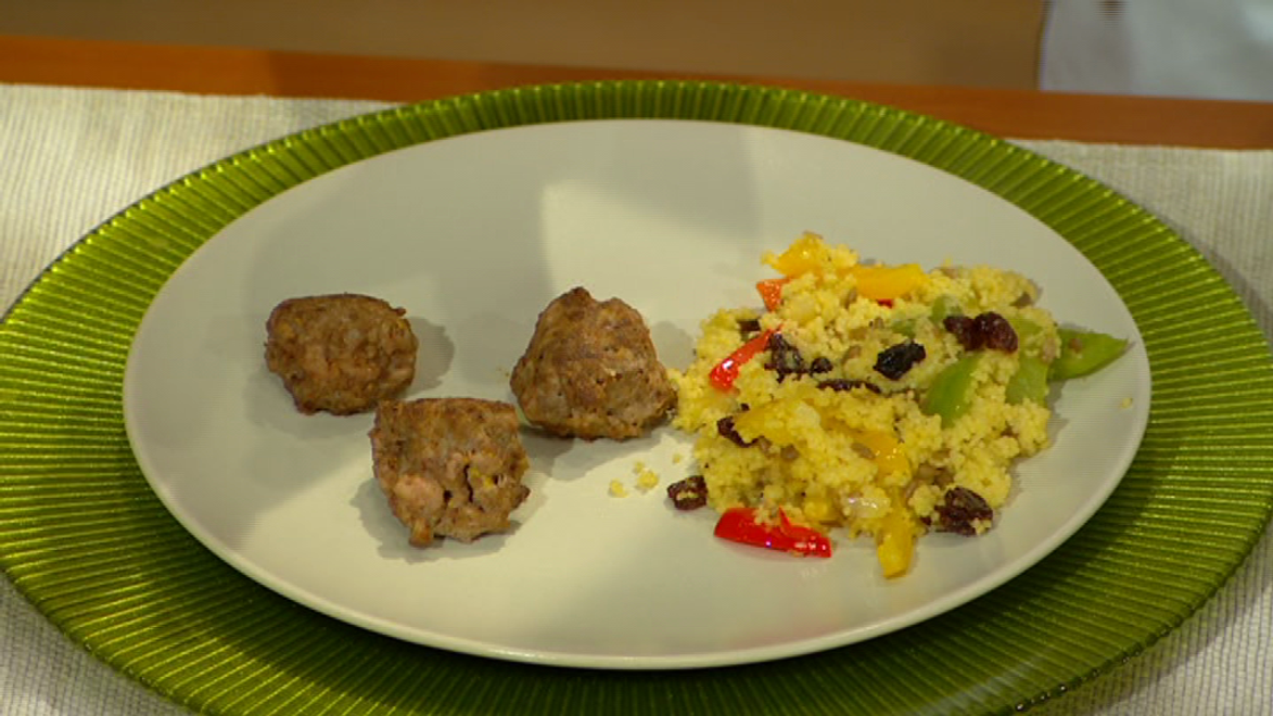 Fašírky s orientálny kuskusom