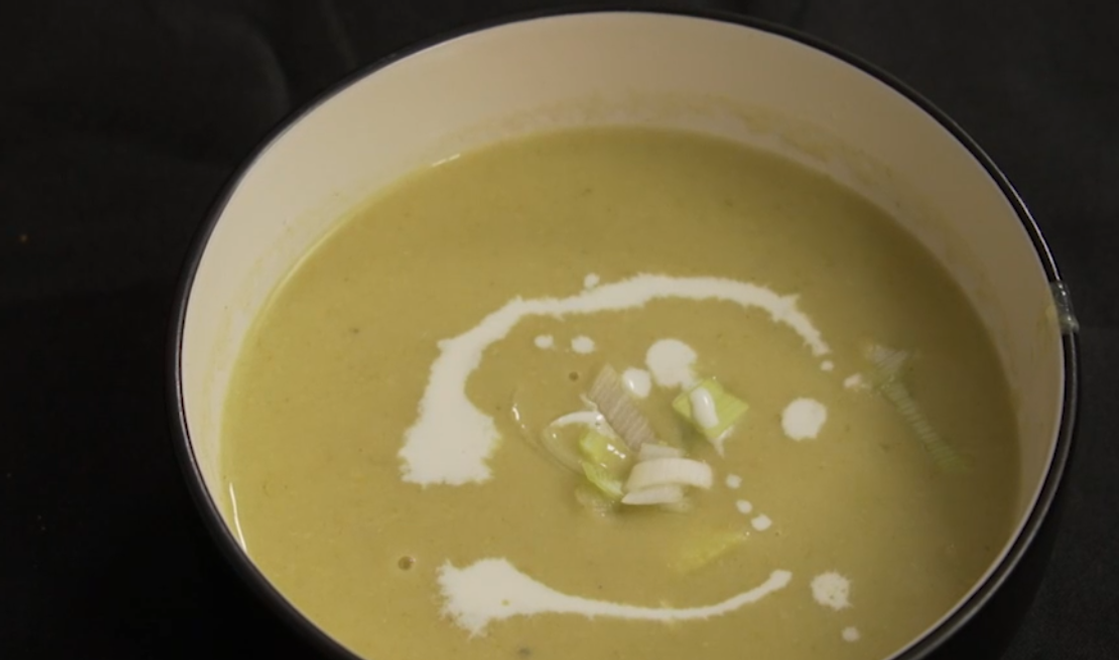 Polievka:  Škrob a síra