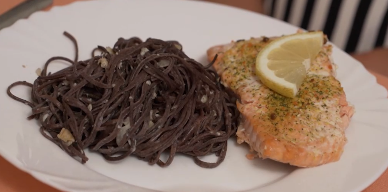 Hlavné jedlo: Čjornaja pasta