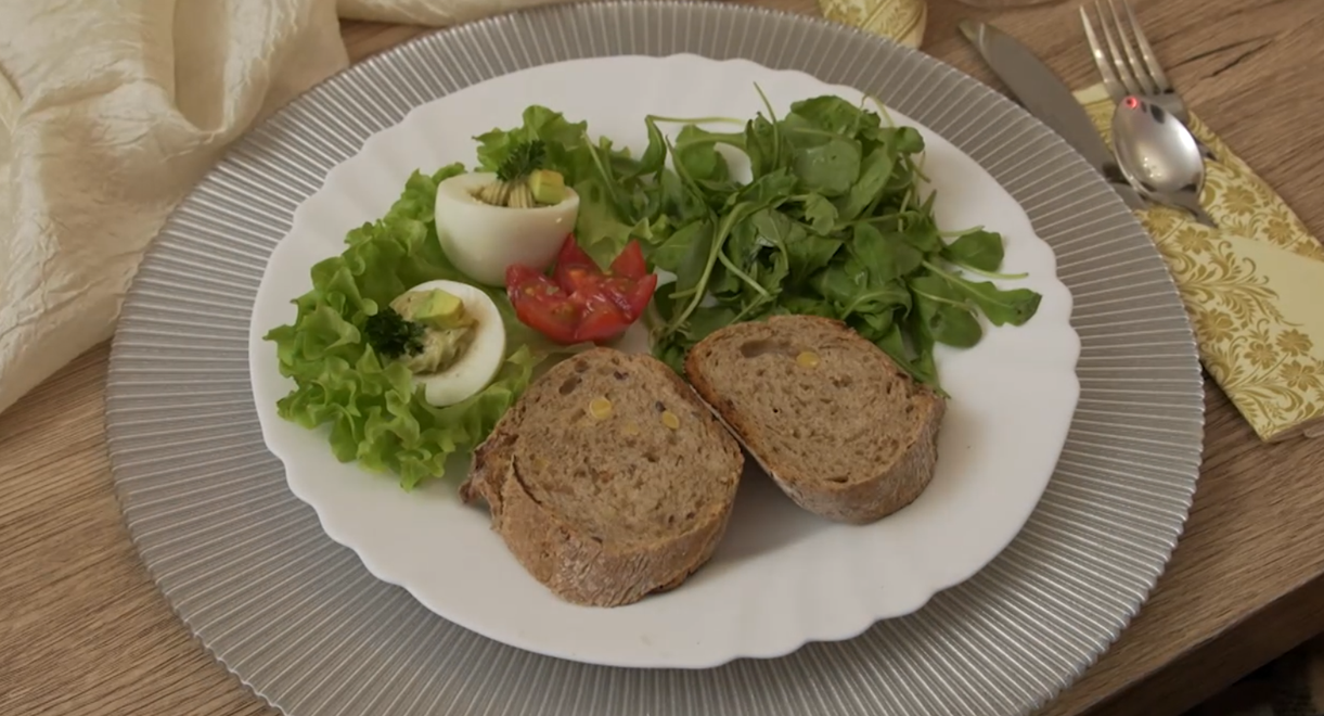 Predjedlo: Bielkovina plnená vitamínom.