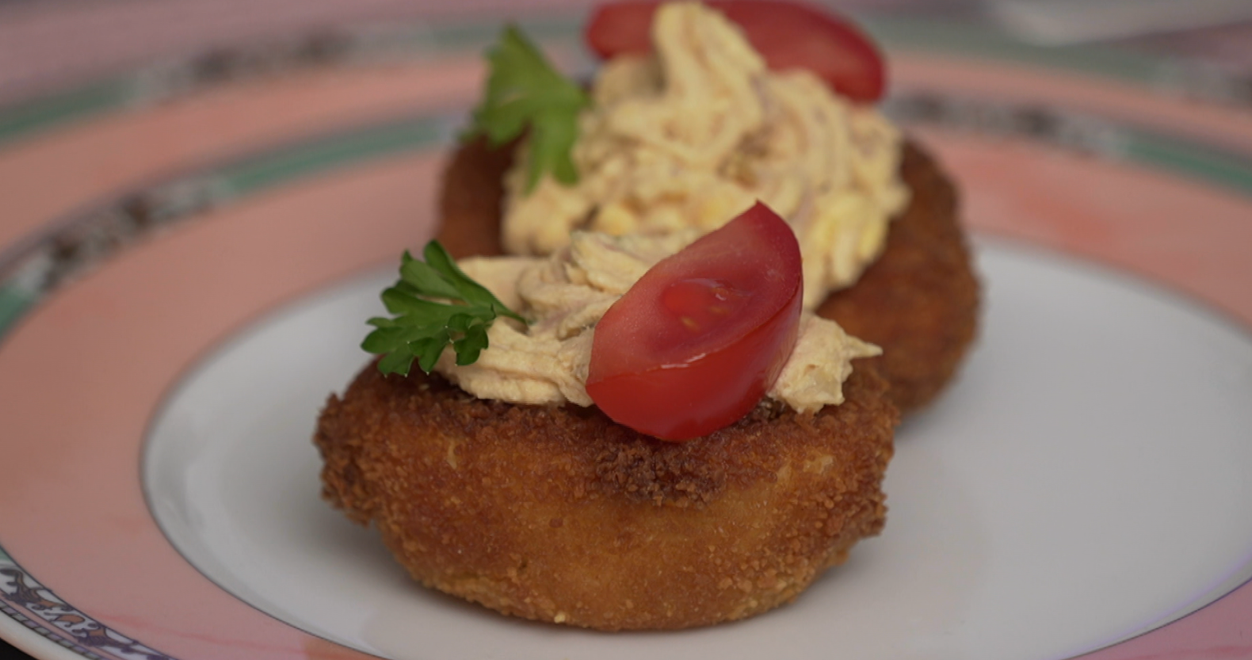 Predjedlo: Jednohubka v trojobale