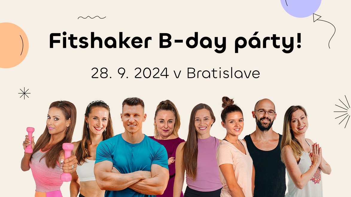 Fitshaker oslavuje 10 rokov: Čaká ťa Zora Czoborová, DJ Milan Lieskovský a deň plný cvičenia!