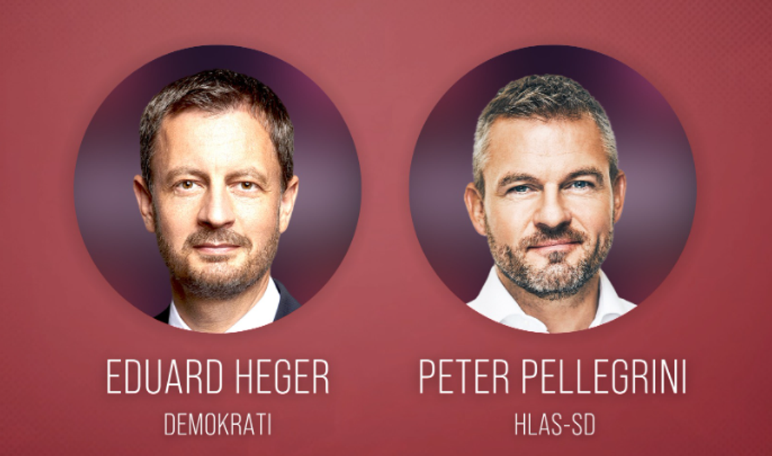 Súčasný a bývalý premiér: V relácii Na hrane sa stretli Eduard Heger a Peter Pellegrini!