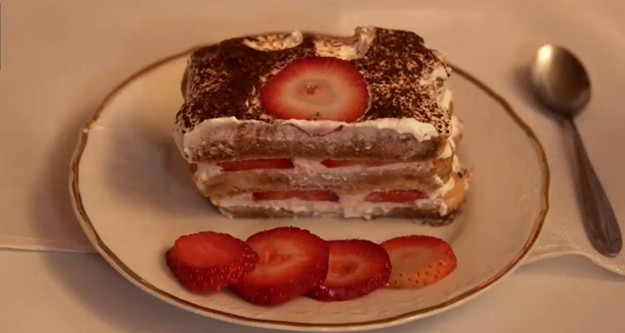 Dezert: Zebra v kocke