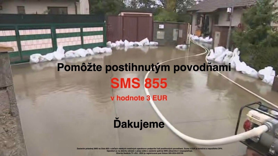 Pomôžme spoločne postihnutým povodňami