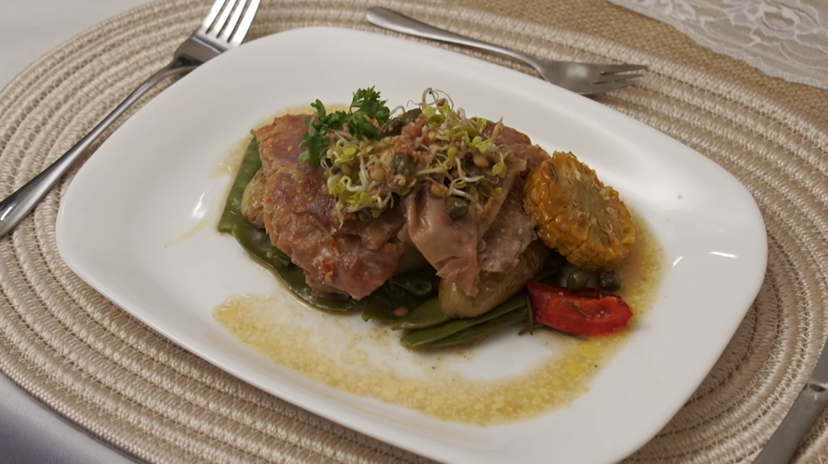 Hlavné jedlo: Saltim bocca a la Martina